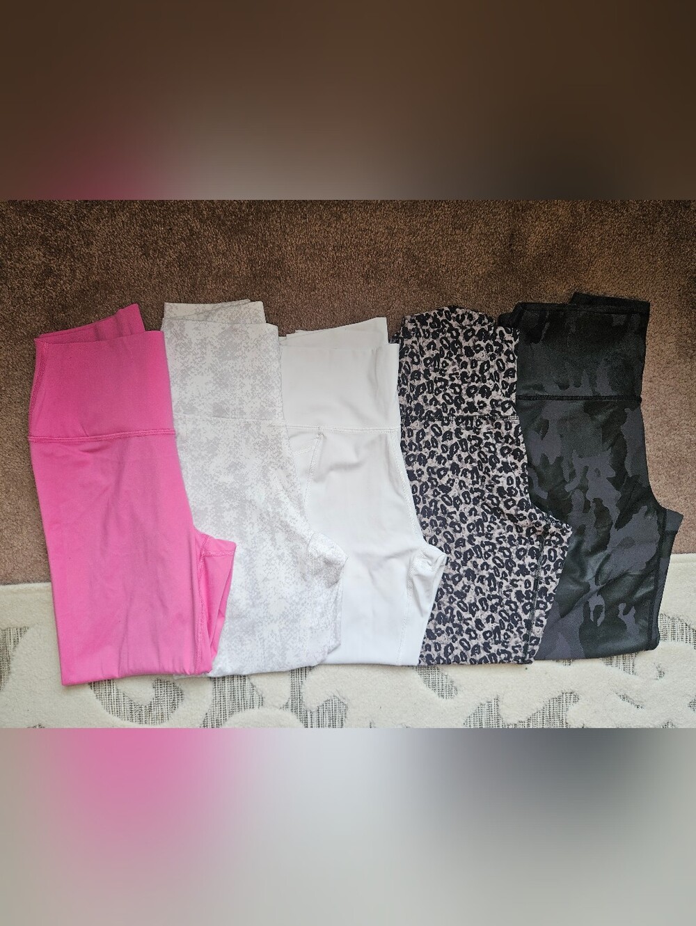 Women’s Active Leggings - Pink, White, Leopard, Black